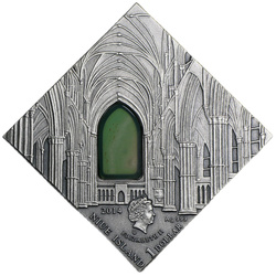 Pièce en argent L’art qui a changé le monde - Art gothique 2014 agate verte