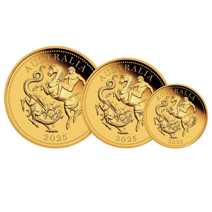 Perth Mint: 3 érme szett Ausztrália Sovereign 2025 Proof