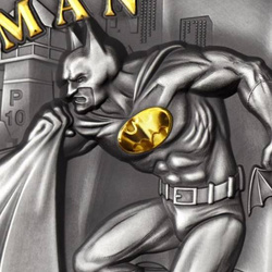 Cook Islands: DC Comics - Batman 2 oz Silver 2021 Antique Finish
