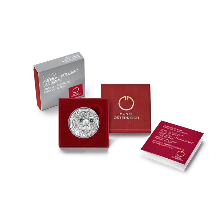 America - Il potere curativo dell'orso 20 Euro Argento 2023 Proof