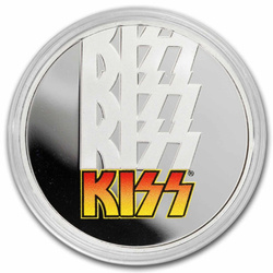 Niue : 50e anniversaire de KISS colorée 1 once d'argent 2023 Proof