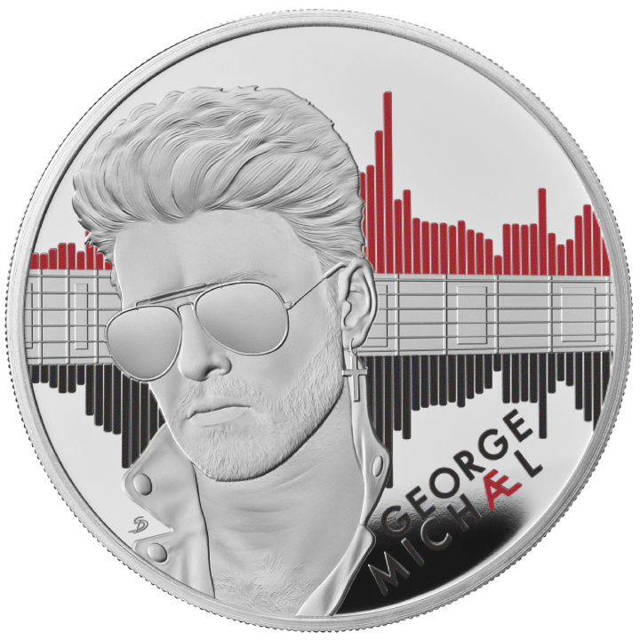 George Michael coloured 1 oz Silver 2024 Proof