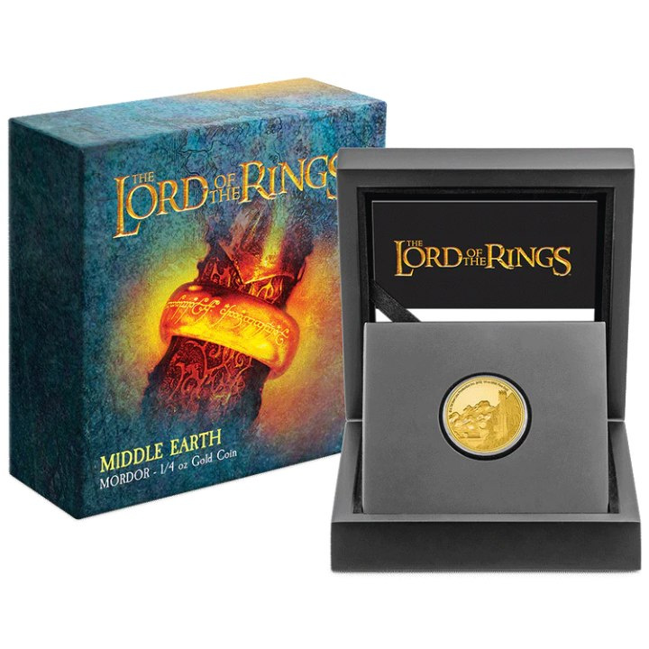 Niue: The Lord of the Rings - Mordor 1/4 uncji Złota 2023 Proof