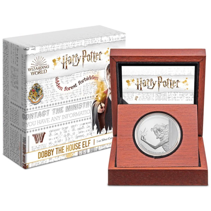 Niue: Harry Potter Clásico - Dobby el Elfo Doméstico 1 oz Plata 2021 Proof