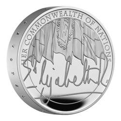 The Queens Reign - Commonwealth Argint £5 2022 Proof Piedfort