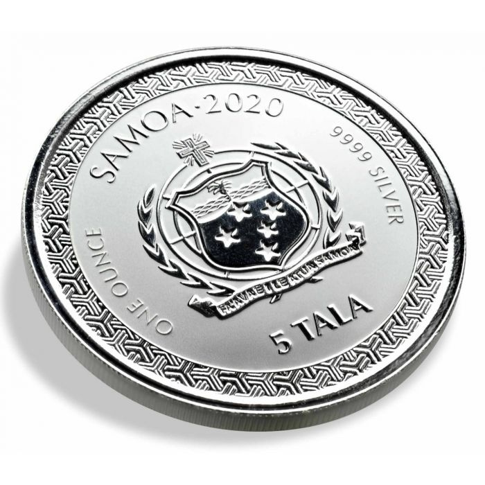 Samoa: Legends of Japan Series - Momotaro and the Demon Subdued in Anime Style 1 oz Silver 2020 Prooflike