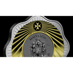 Gilded Silver Coin Maltese Pharaoh Hound 1 oz Silver 2026
