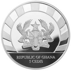 Ghana: Giants of the Ice Age - Jeleń Olbrzymi 1 uncja Srebra 2019