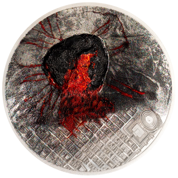 Islas Cook: Ciudad Perdida - Pompeya coloreada 3 oz Plata 2025 Proof