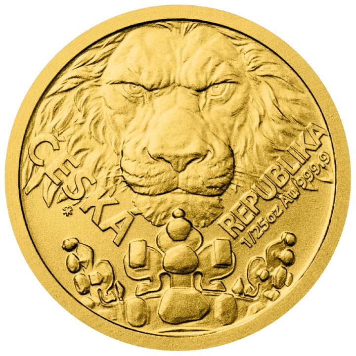 Niue: León Checo 1/25 oz Oro 2023