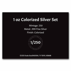 Set of 2 coins Niue: Yu-Gi-Oh! Maximillion Pegasus, Dark Magician Girl colorized - 25th Anniversary 2 x 1oz Silver 2022