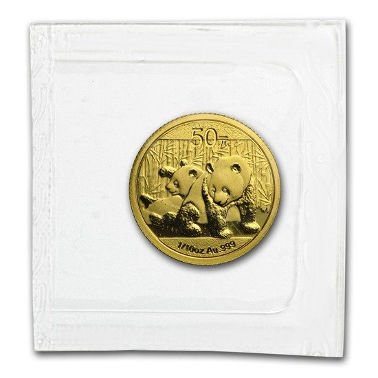 China Panda 1/10 oz Oro 2010