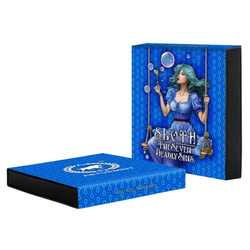 Sztabka Asturmint: The Deadly Seven Sins - Sloth kolorowana 2 uncje Srebra 2024 Antique Finish