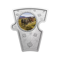 Canadá: Collage Canadiense coloreado 14 monedas puzzle de plata 2022 Proof