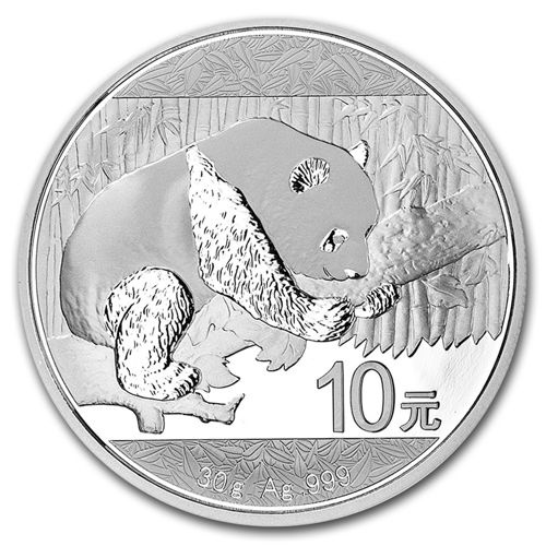 Čínská panda 30 gramů stříbra 2016
