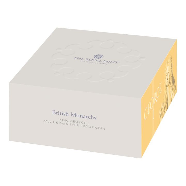 British Monarchs: King George I 2 oz Silber 2022 Proof