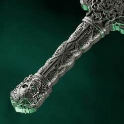 Medalie de argint Laevateinn (Loki's Sword) 1 oz Silver 2026 Ultra High Relief Antiqued Shaped