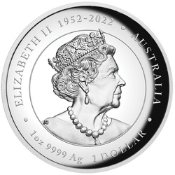Perth Mint: Lunar III - Rok Smoka 1 uncja Srebra 2024 Proof High Relief