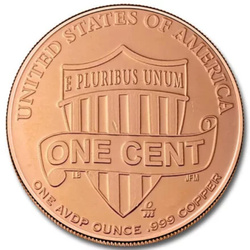 Lincoln Head Cent 1 oncia Rame