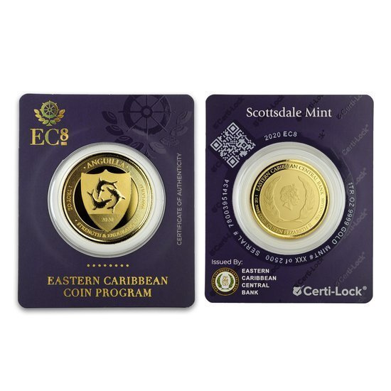 Anguilla: Coat of Arms 1 oz Gold 2020