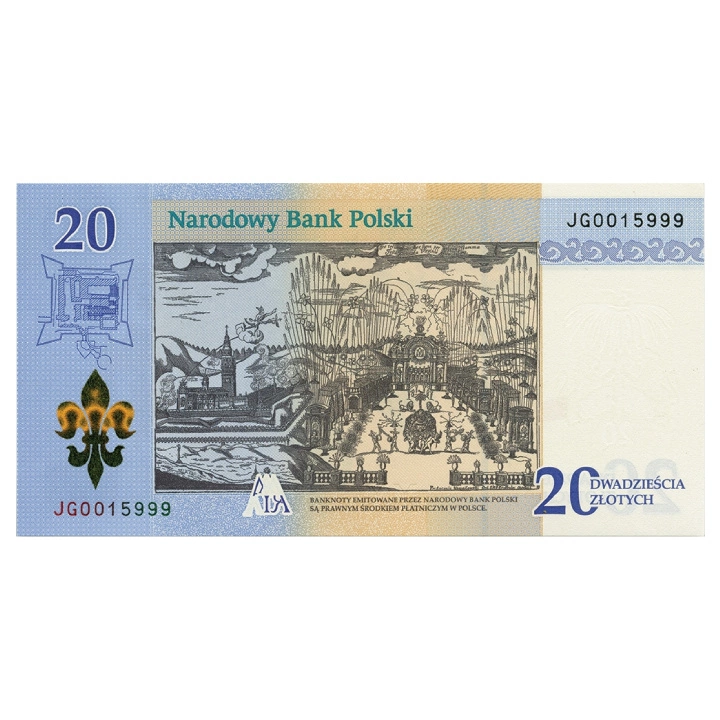 Billets de banque NBP « 300e anniversaire du couronnement de l'image de Notre-Dame de Jasna Góra » 20 zł 2017
