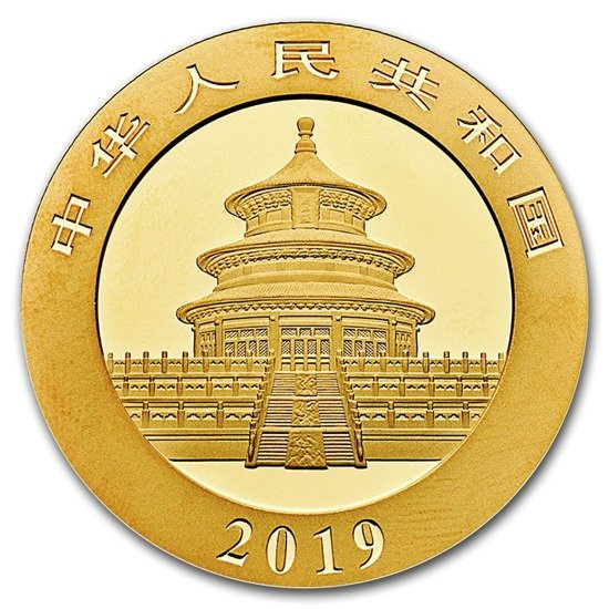 Chińska Panda 1 gram Złota 2019
