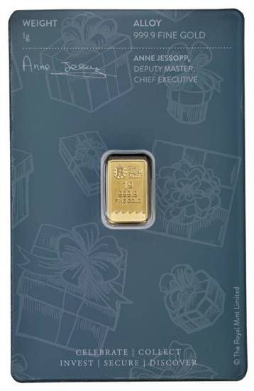 1 gram zlatý slitek Britannia Happy Birthday