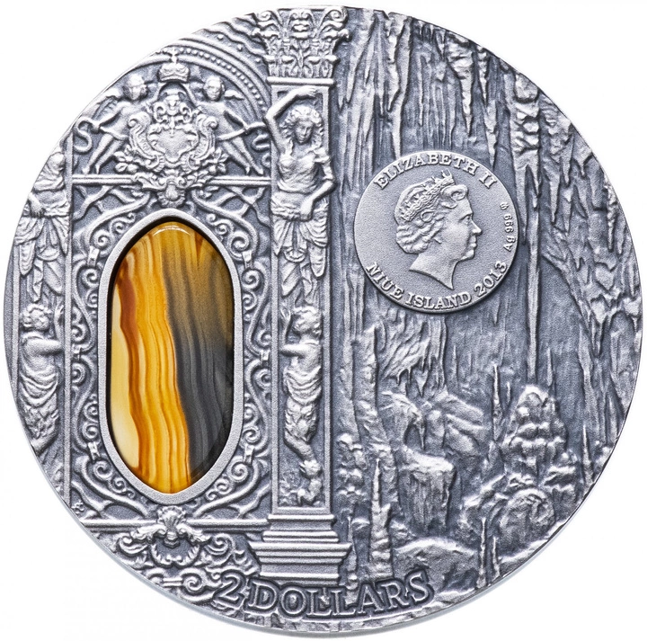 Niue: Crystal Art - Mysteries of Wawel 2 unce Stříbra 2013 Antiqued Coin