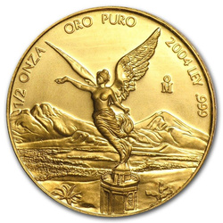 Diosa Mexicana de la Libertad 1/2 oz Oro 2004