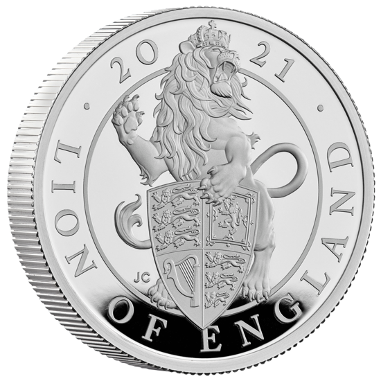 Beasts of the Queen: Set of 10 coins 2 oz Silver 2021 Proof