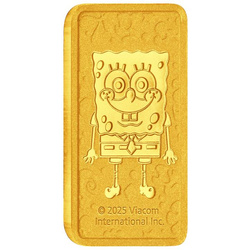 Zlatý ingot The Perth Mint, edice SpongeBob SquarePants – 1 gram