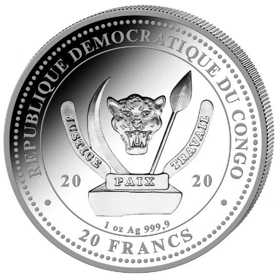 Congo: Prehistoric Life - T-Rex 1 oz Plata 2020