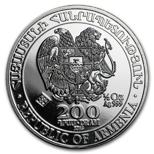 Arche de Noé 1/2 once d'argent