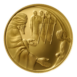 Abraham a andělé 10 NIS zlato 2006 Proof