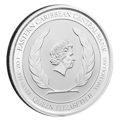 Grenada: Coat of Arms kolorowana 1 uncja Srebra 2021