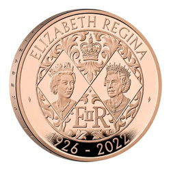 Her Majesty Queen Elizabeth II £5 Oro 2022 Proof