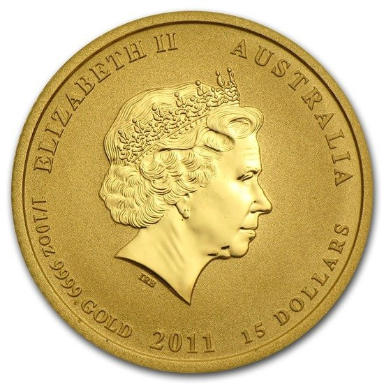 Lunar II: Rok Królika 1/10 uncji Złota 2011