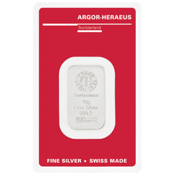 Silver Bar Argor-Heraeus 10 g Silver