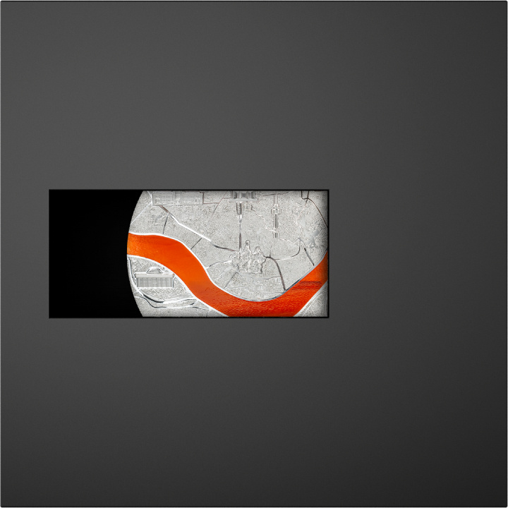 Palau: Tiffany Art Metropolis - Londres coloreado 1.000 gramos Plata 2024 Proof Ultra Alto Relieve