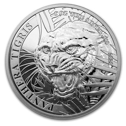 Laos: Panthera Tigris 1 oz Plata 2021