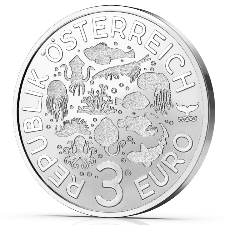 Deep-sea Anglerfish kolorowany 3 Euro Miedź 2023