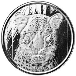 Ghana: African Leopard 1 uncja Srebra 2023 Prooflike
