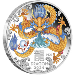Ceca de Perth: Lunar III - Año del Dragón: Juego de 3 monedas 3 x 1 oz Plata 2024