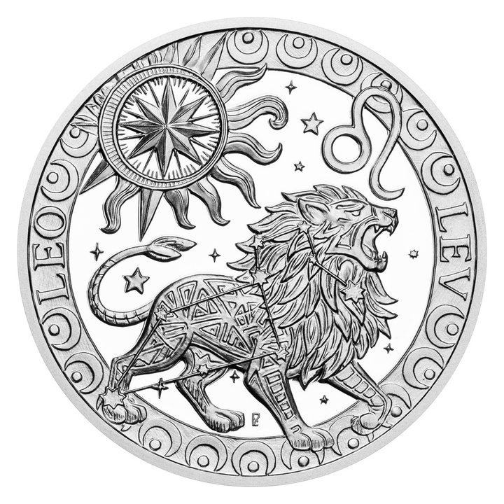 Silbermedaille Sternzeichen - Löwe 20 g Silber 2026 Proof