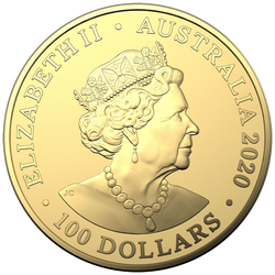 Zoo de Australia: Tigre de Sumatra 1 oz Oro 2020