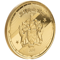 St. Kitts & Nevis: Coat of Arms 1 uncja Złota 2024 Proof