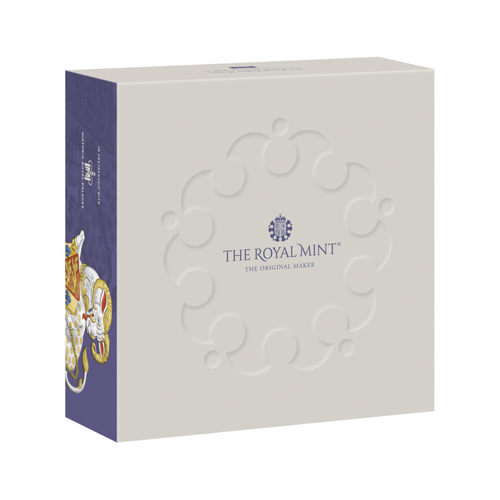 The Royal Tudor Beasts: The Yale of Beaufort 5 uncí stříbra 2023 Proof