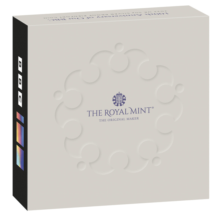 100th Anniversary of our BBC Silber 2022 Proof Piedfort Coin