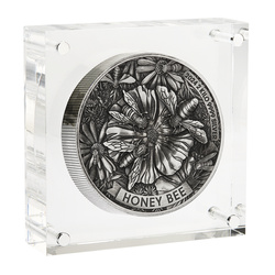 Honey Bee 2000 grams Silver 2024 High Relief Antiqued Coin