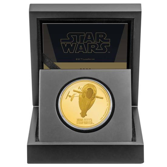 Niue: STAR WARS - Boba Fett csillagharcosa 1 uncia arany 2022 Proof